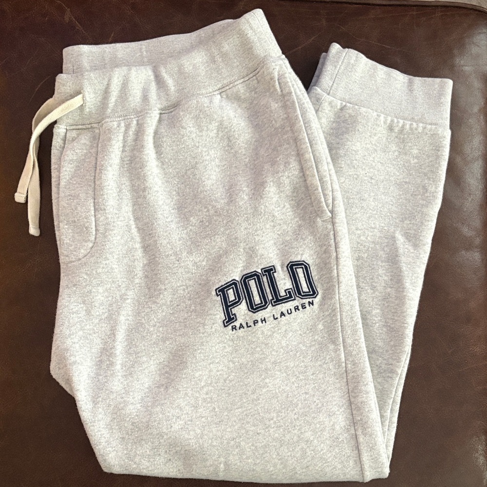 Polo by Ralph Lauren Heather Gray Logo Joggers